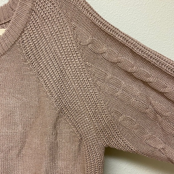 NWT LuLaRoe Lauren Sweater Dress Taupe Size Small - Picture 3 of 5